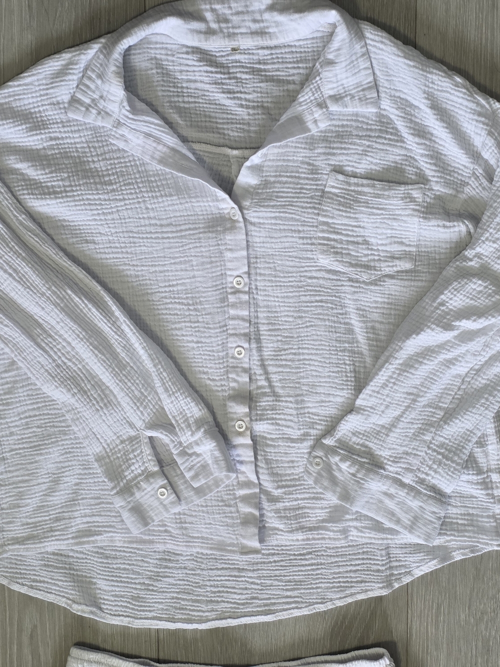 Matching White Gauze Lounge Set
